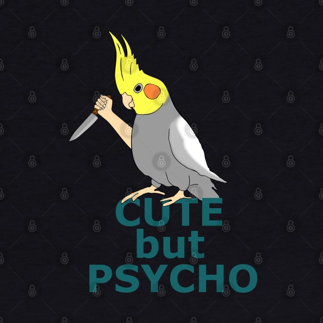 cute but PSYCHO - cockatiel by FandomizedRose